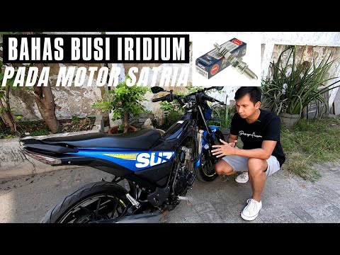 Mencoba busi brisk racing di motor satria fu 150. 