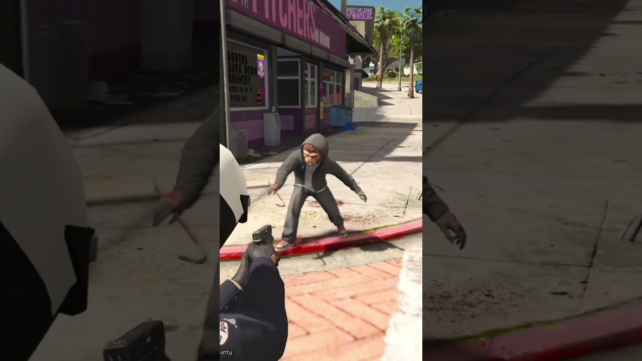 Suspect is Resisting Arrest! GTA5 LSPDFR MOD.