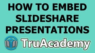 How to embed slideshare presentations to your lectures