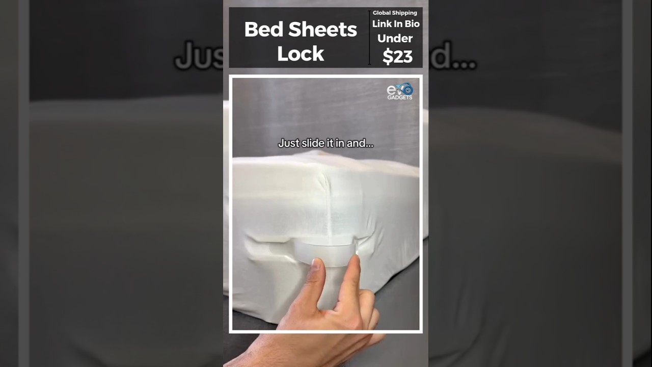 Sheet Holders for Bed: Keep Sheets Tight and Wrinkle-Free with Lock Clips Set of 4