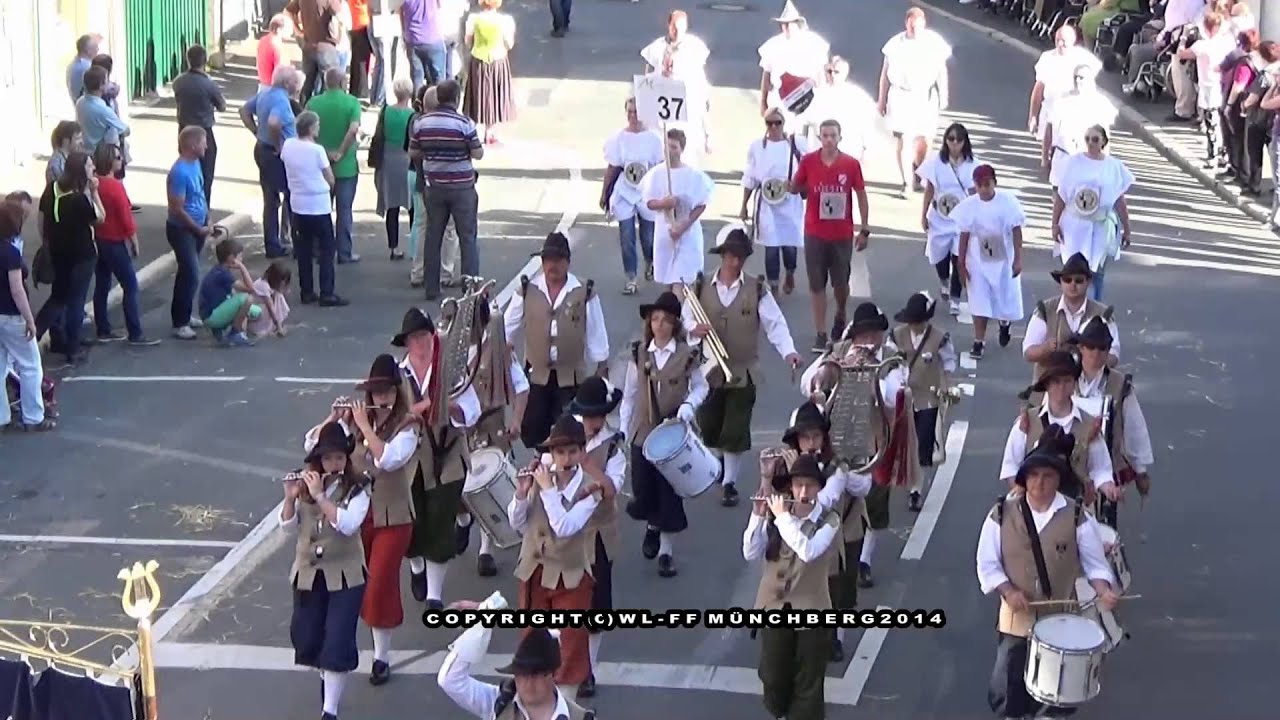 Wiesenfest Münchberg 2014 Historischer Festzug der Vereine