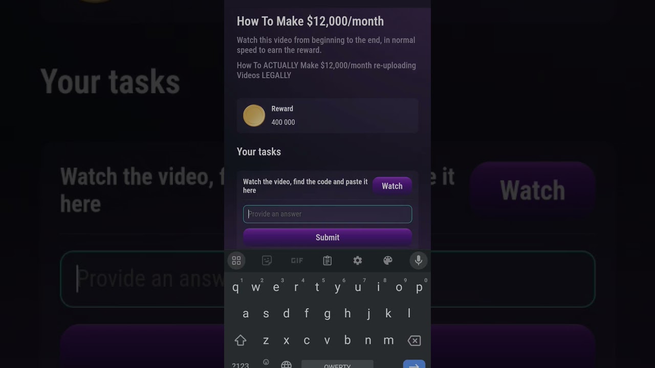 NEW TapSwap code - 4 August / 4 Августа / daily video ("How To Make $12,000/Month") 