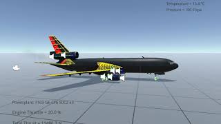 Silantro Unity3d Flight Simulator : KC-10 Extender First Flight