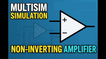 Non-Inverting amplifier simulation using Multisim #opamp #multisim