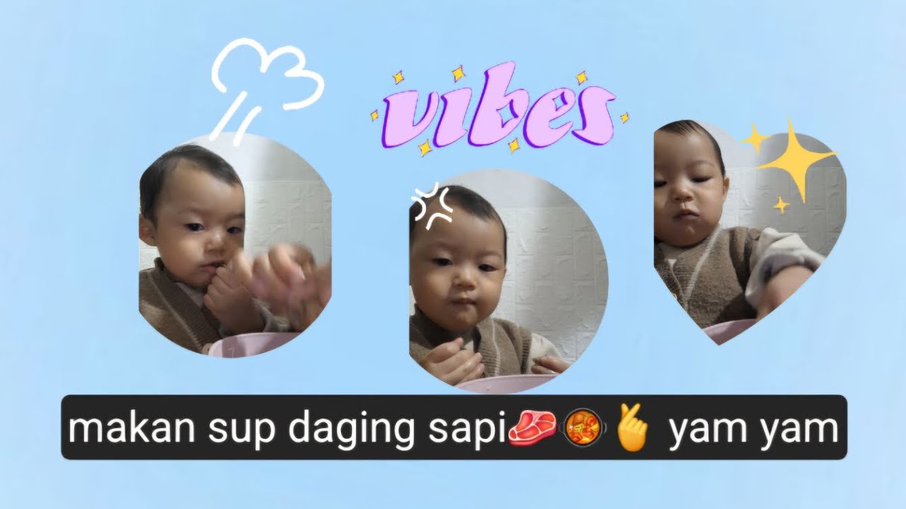 Anakku Makan Sup Daging Sapi dengan Lahap 🍲 | Momen Sederhana yang Bikin Hati Tenang