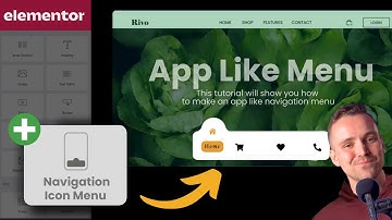 Gratis app-achtig navigatiemenu in Elementor (2024)