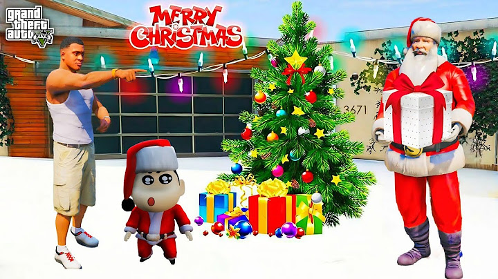 Franklin & Shinchan Celebrate Christmas In GTA 5 | Shinchan Got Gift From Santa Claus | Gta 5 Tamil