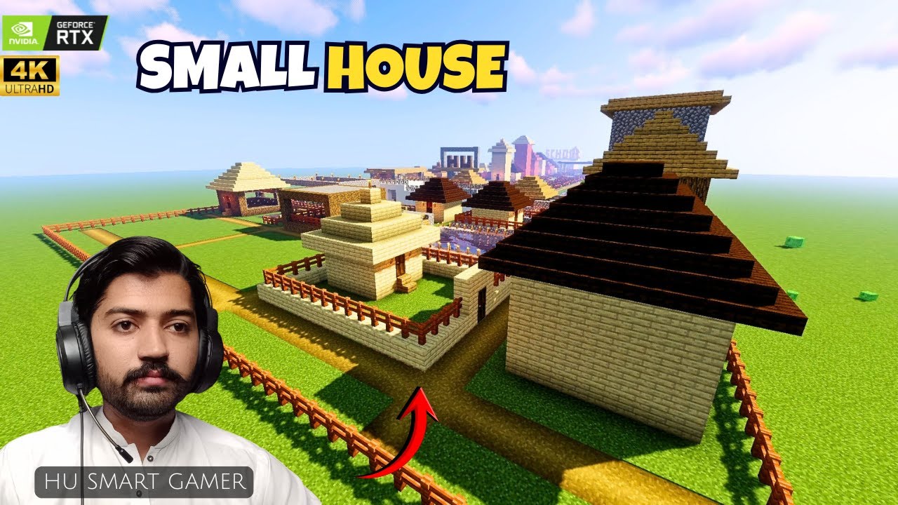 I Build House For Farmer of Cow Farm in Small Village Minecraft #2