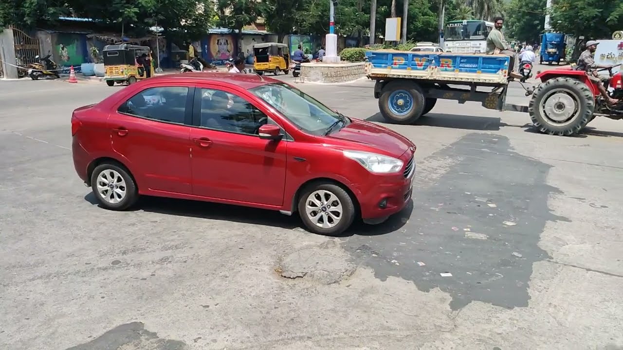 Ford Figo Aspire Road Presence | Middle Class Car | Red Colour