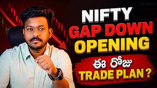 Gap Down Opening Today ⚠️ What Traders Must Do Now!