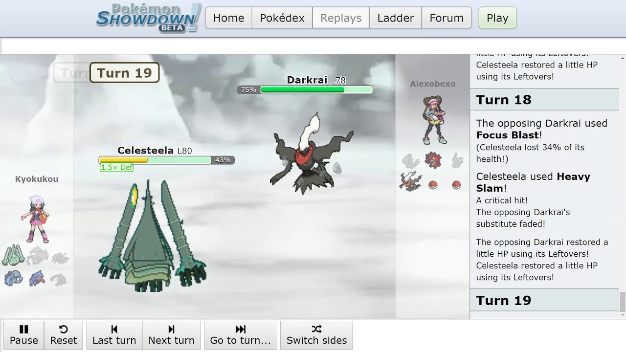 ProGaming - Pokemon Showdown, Kyokukou vs Alexobexo, [Gen 7] Random Battle (Fri Jun 14 2019)