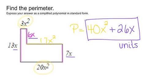 Perimeter and Area with Polynomials
