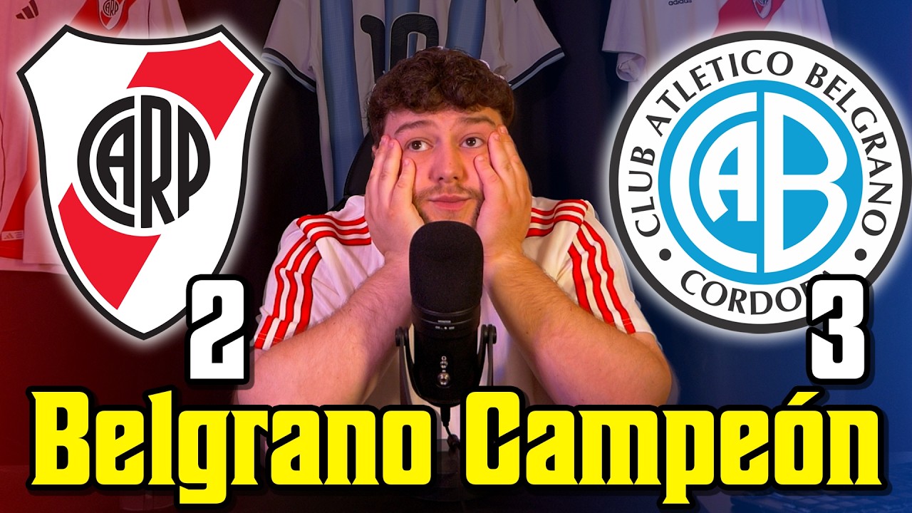 Reacción MUY ENOJADO de hincha de River | River Plate 2 Belgrano 3 ...