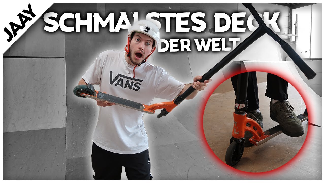 DAS SCHMALSTE STUNT SCOOTER DECK DER WELT!? YouTube