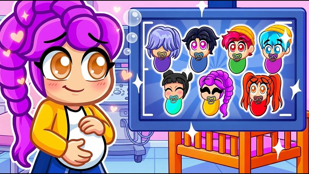 RUMI teve 8 BEBÊS de PAPAI NOEL no ROBLOX! (Kpop Demon Hunters