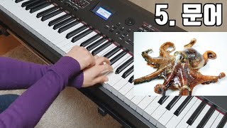 13가지 바다생물을 피아노로 표현해보았다 ㅋㅋㅋㅋㅋㅋㅋ