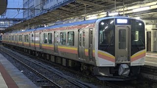 【4K】JR信越本線 普通列車E129系電車 ニイB6編成 新潟駅発車
