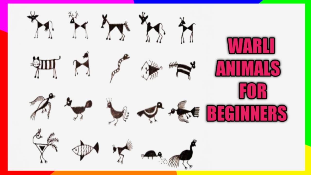 WARLI ANIMALS AND BIRDS FOR BEGINNERS