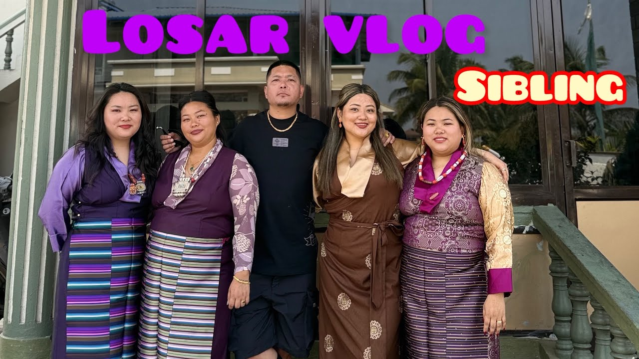 Wishing you a joyous Losar, Dear YouTube Fam💕😘 #tibetanvloger #siblings 