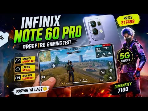 Free Fire Gaming Test on Infinix Note 60 Pro 😱🔥 Smooth or Lag? 🎮📱
