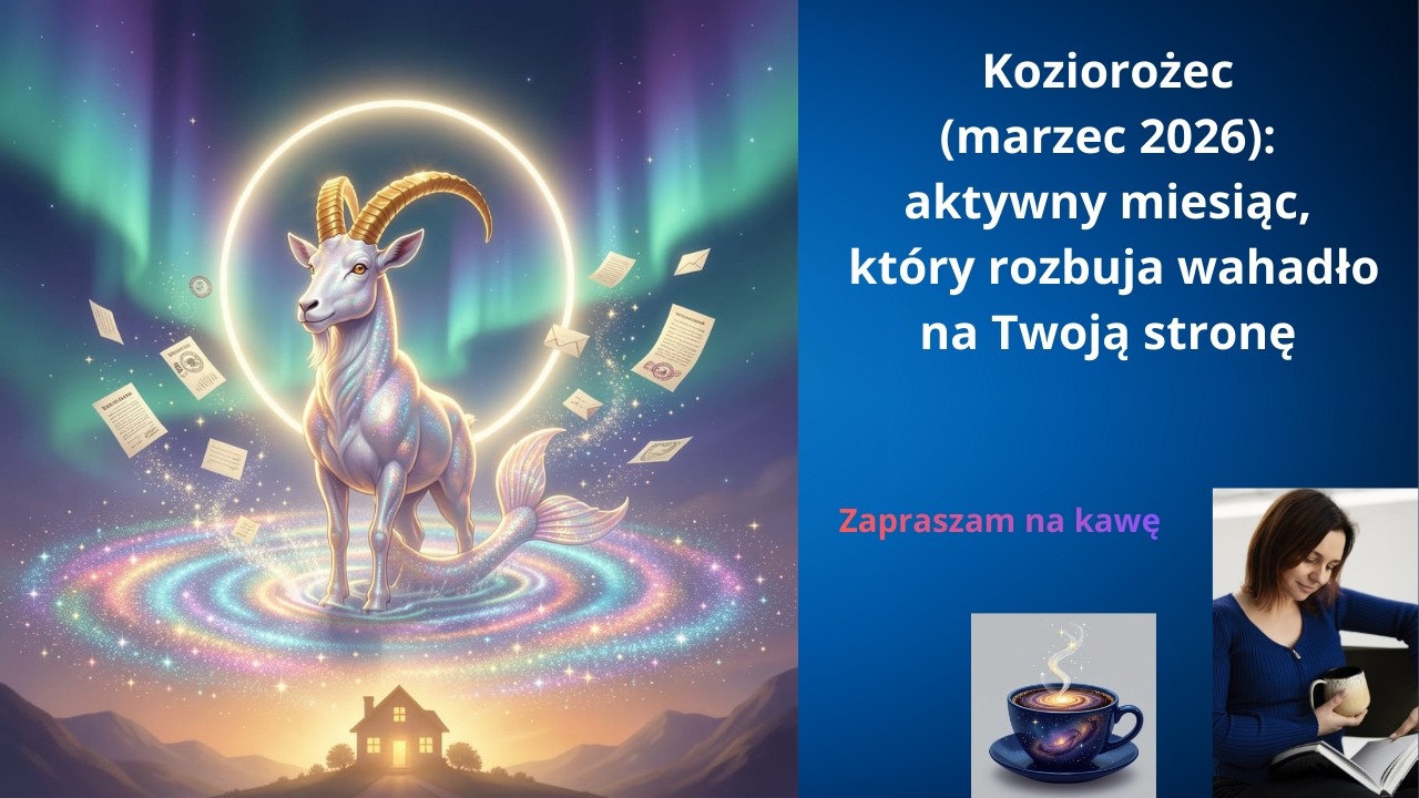 KOZIOROŻEC: Marzec 2026 — ruszasz z miejsca. Zaćmienie, Mars w 3. domu i tematy domu