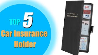 Top 5: Best Car Insurance Holder 2022 in USA and Canada |Car Registration and Insurance Card Holder