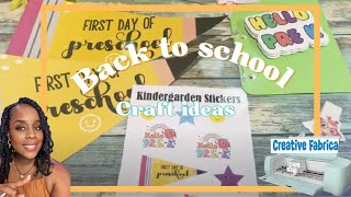 BACK TO SCHOOL PROJECTS WITH YOUR CRICUT MACHINE | EASY CRICUT CRAFTING Crafting with Shaneda