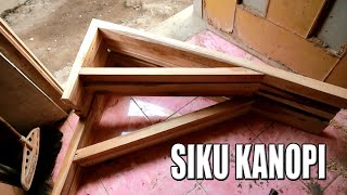 Download lagu Cara Membuat Siku Kanopi Teras Toko dari Kayu Tanpa Tiang Penyanggah