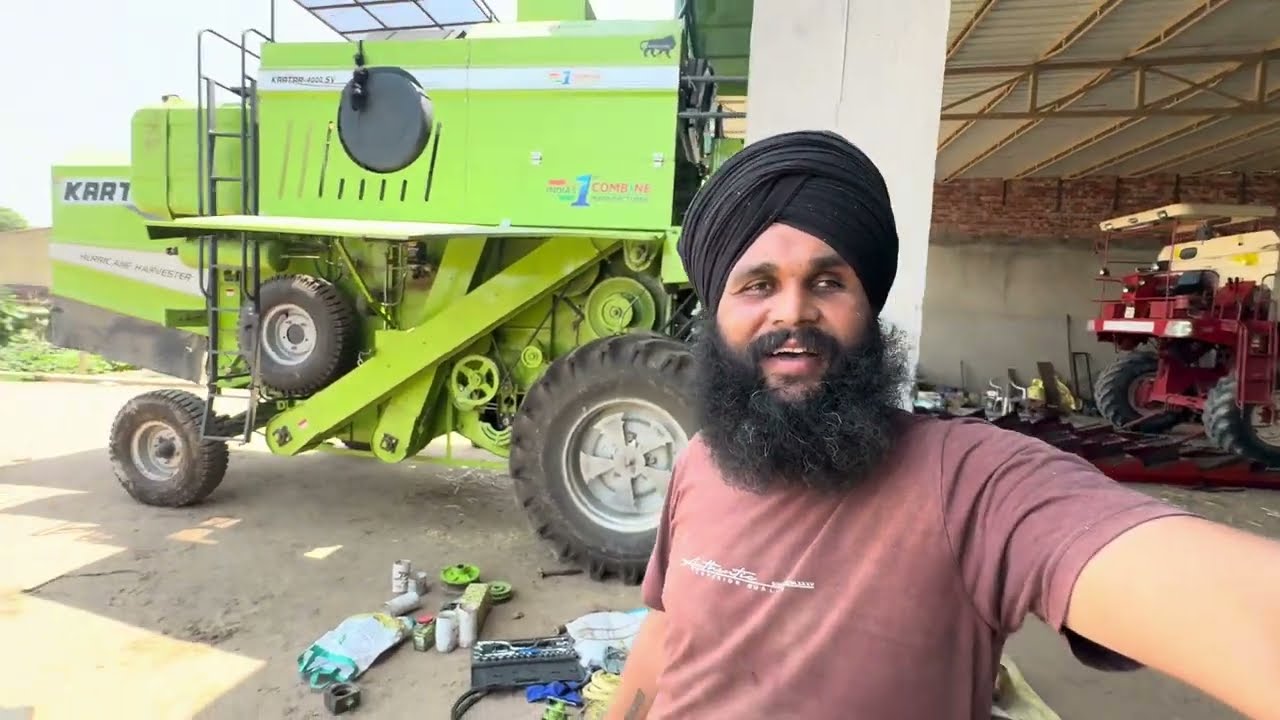 ਕਰਤਾਰ ਕੰਬਾਈਨ ਦੀ ਰਿਪੇਅਰ ਦਾ ਕੰਮ ਕਰਤਾ ਚੱਲੂ // ਬਹੁਤ ਸੋਹਣੀ ਚੱਲੀ ਕਣਕ ਦੇ ਸੀਜ਼ਨ ਚ ਕੰਬਾਈਨ ​⁠