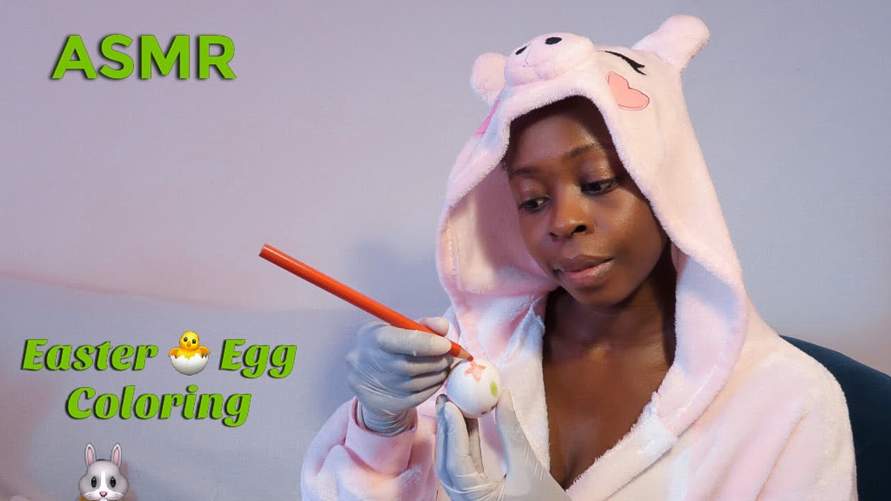 Asmr Easter Egg 🐣 Decorating | Scratching & Tapping - YouTube