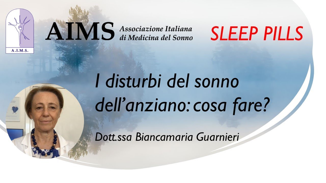 I disturbi del sonno dell'anziano: cosa fare?