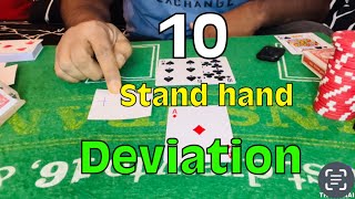 Mastering blackjack stand hands deviation counting card