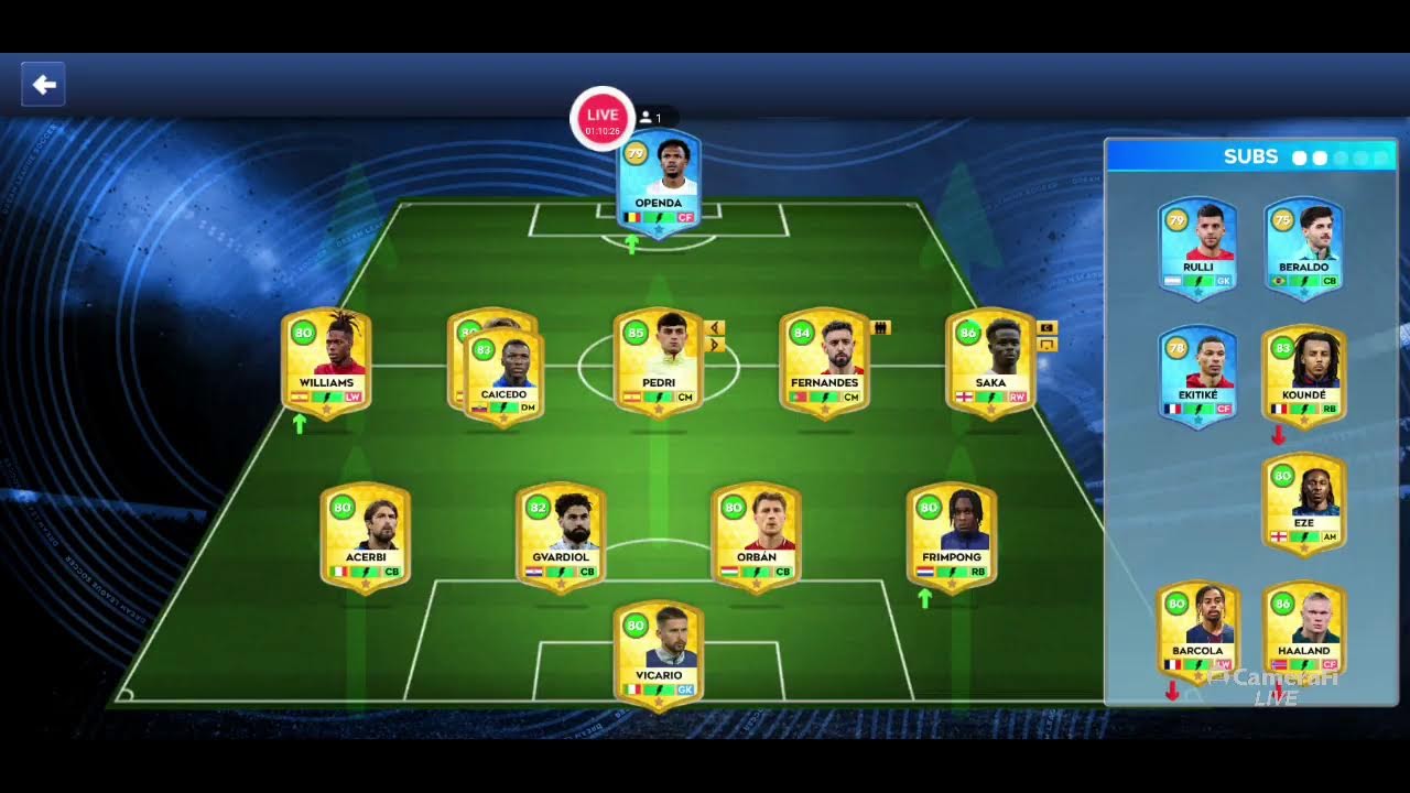 DLS| Play the DLS26 Draft January Cup game.