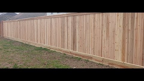 Cedar Cap and Trim Privacy Fence Elegant