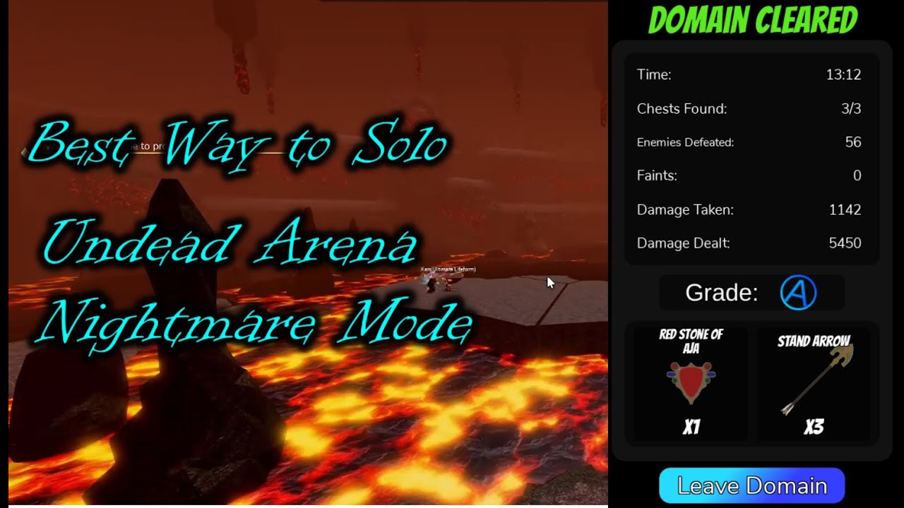 Best and Fastest Way to Solo undead Arena Nightmare Mode + All Chest Locations