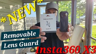 Insta360's X3 *NEW* removable lens guards!