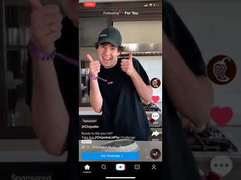 Tik Tok Topview Ad Example - Chipotle