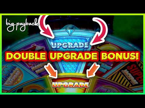 Mansions Feature → on THE BIG BET → DOUBLE UPGRADE on Huff N' Even More Puff Grand Slots!