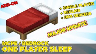 Minecraft Add-on » ONE PLAYER SLEEP » MAJOR UPDATE