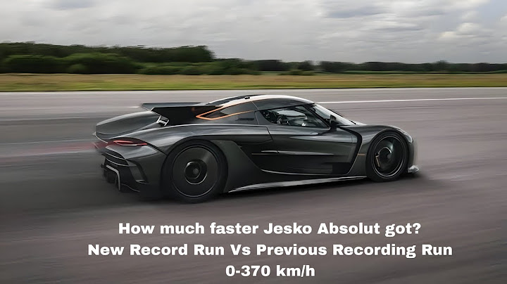 Koenigsegg Jesko Absolut 0-370 km/h New Record Run Vs Previous Record Run How much faster it got?