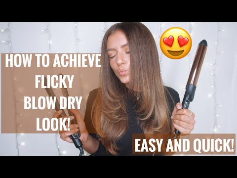 Come ottenere lo stile *flick* con il phon o con i bigodini – facile e veloce!