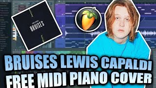 (MIDI + FLP) Lewis Capaldi - Bruises (Piano Cover FL Studio) screenshot 2