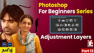 Photoshop Beginner to Pro | Final | part 13 | Adjustment Layers | Clipping Mask | Tamil