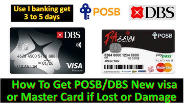 How To Replace POSB/DBS Card if lost or damage Use i banking | How To Replace Visa card | POSB | DBS