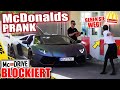 McDonalds PRANK I LAMBORGHINI BLOCKIERT McDRIVE & MITARBEITER RASTET AUS! (McDonald's Roulette)