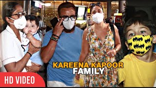Kareena Kapoor, Taimur, Jahangir and Saif Ali Khan arrives at Airport | COMPLETE Family Video