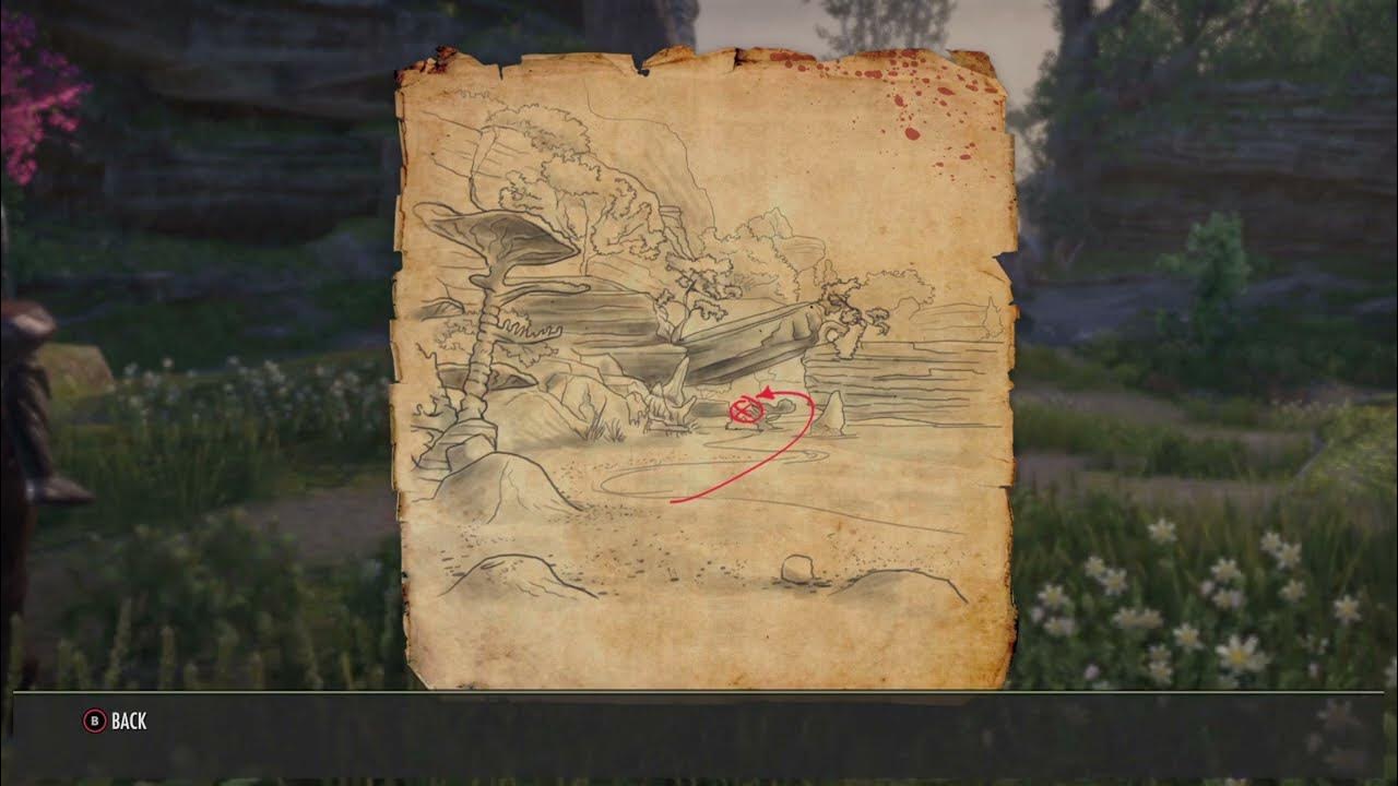 Summerset Treasure map 1 in The Elder Scrolls Online (ESO) YouTube