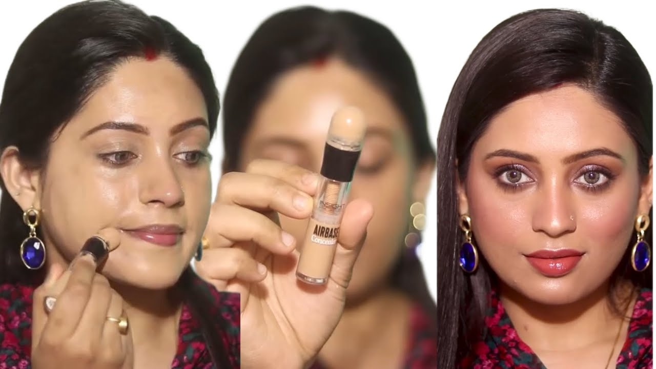 No Foundation Makeup Look 😍 Only Concealer Routine | Natural Flawless Skin