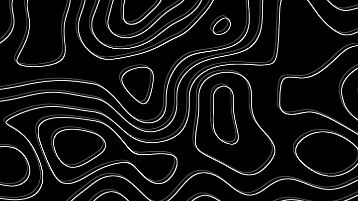 Abstract Black and White wave pattern| Height Map Footage| 3 hours Topographic 4k  Background