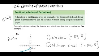 Chapter 2, Section 6 - Graphs of Basic Functions